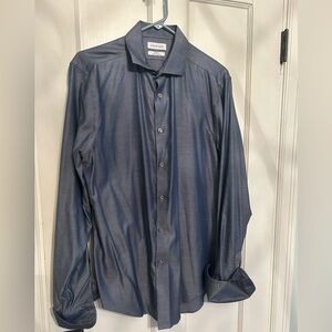 Calvin Klein NWOT steel+ slim fit button-up